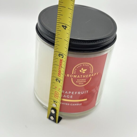 Aromatherapy Grapefruit Sage Single Wick Scented Candle 7oz Bath & Body Works - Picture 8 of 9